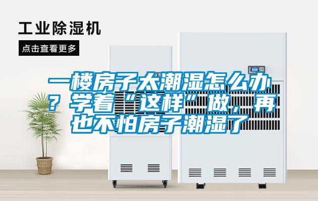 一樓房子太潮濕怎么辦？學著“這樣”做，再也不怕房子潮濕了