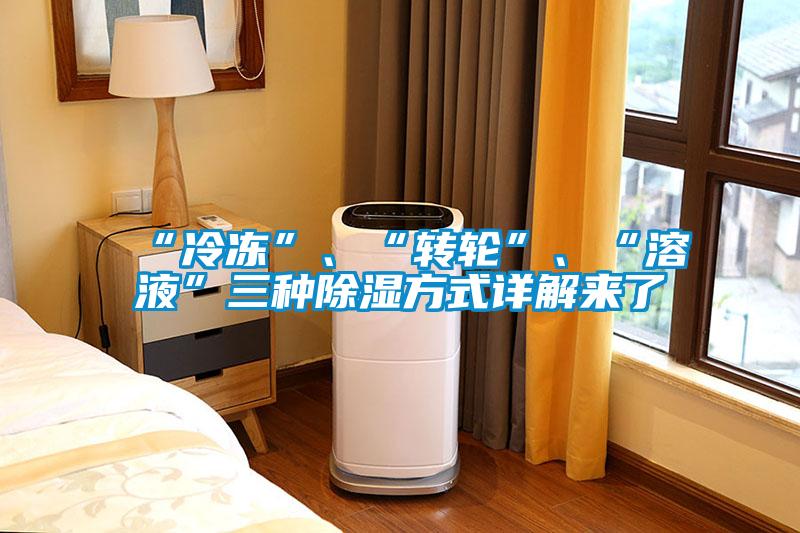 “冷凍”、“轉(zhuǎn)輪”、“溶液”三種除濕方式詳解來了