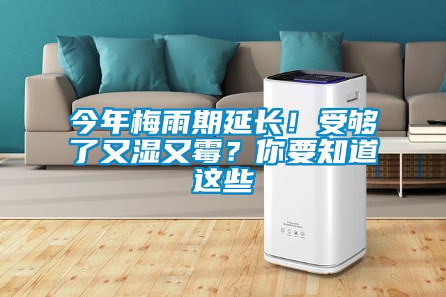 今年梅雨期延長！受夠了又濕又霉？你要知道這些