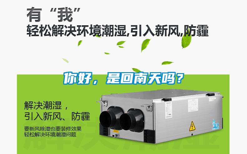 你好，是回南天嗎？