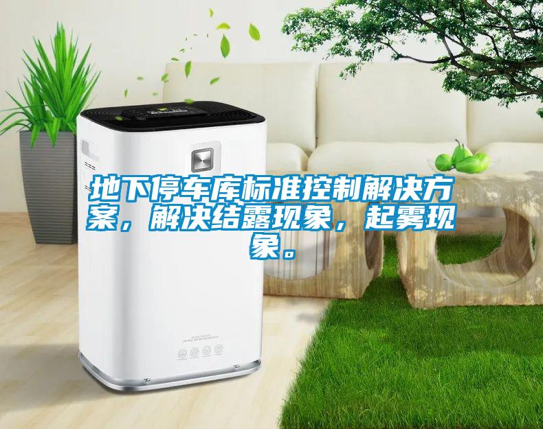 地下停車庫標(biāo)準(zhǔn)控制解決方案，解決結(jié)露現(xiàn)象，起霧現(xiàn)象。