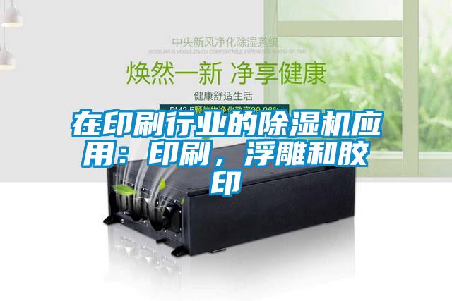 在印刷行業(yè)的除濕機應(yīng)用：印刷，浮雕和膠印
