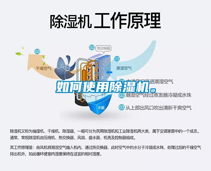 如何使用除濕機。