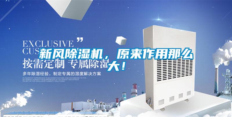新風(fēng)除濕機(jī)，原來作用那么大！