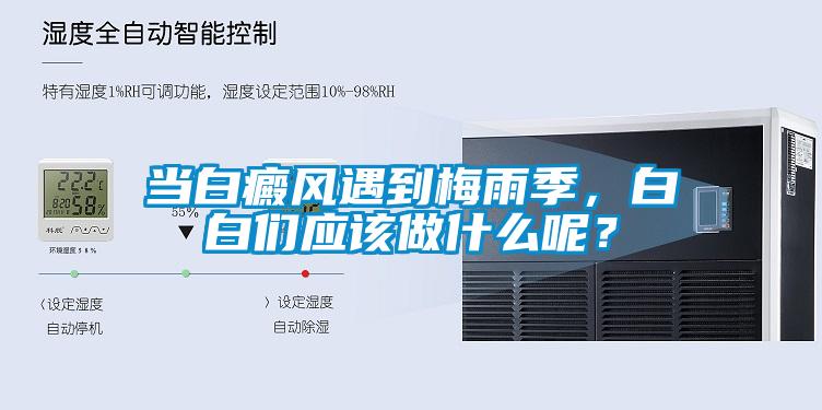 當白癜風遇到梅雨季，白白們應該做什么呢？