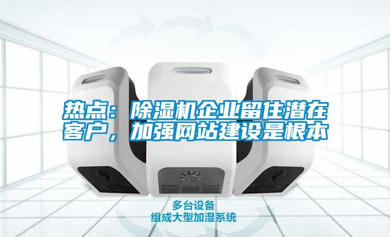 熱點：除濕機企業(yè)留住潛在客戶，加強網(wǎng)站建設(shè)是根本