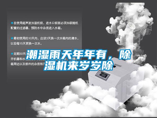 潮濕雨天年年有，除濕機來歲歲除