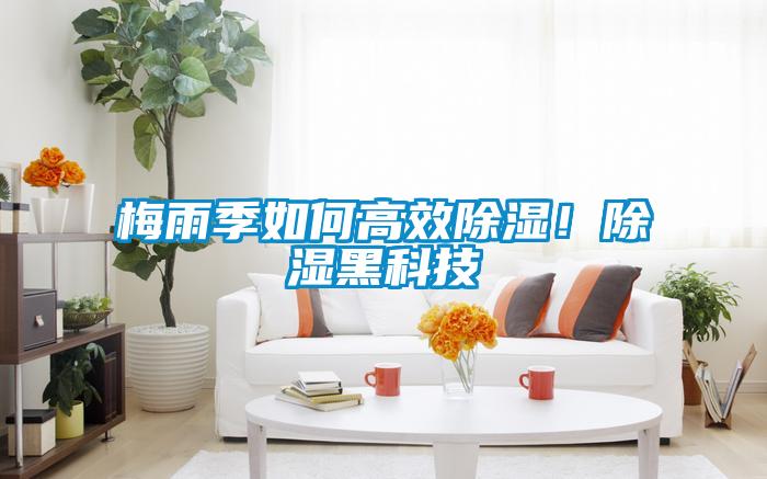 梅雨季如何高效除濕！除濕黑科技