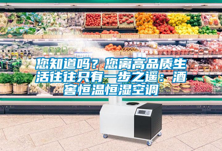 您知道嗎？您離高品質(zhì)生活往往只有一步之遙：酒窖恒溫恒濕空調(diào)