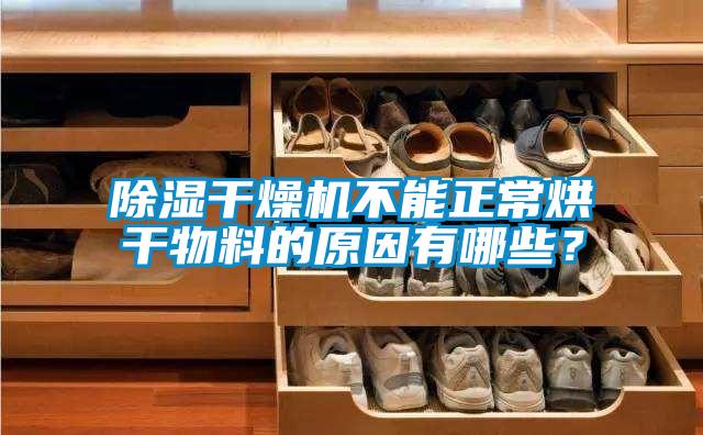 除濕干燥機(jī)不能正常烘干物料的原因有哪些？
