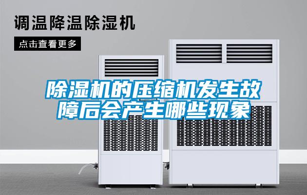除濕機的壓縮機發(fā)生故障后會產生哪些現(xiàn)象