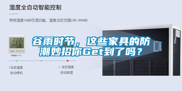 谷雨時(shí)節(jié)，這些家具的防潮妙招你Get到了嗎？