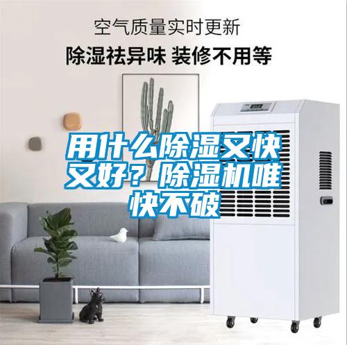 用什么除濕又快又好？除濕機唯快不破