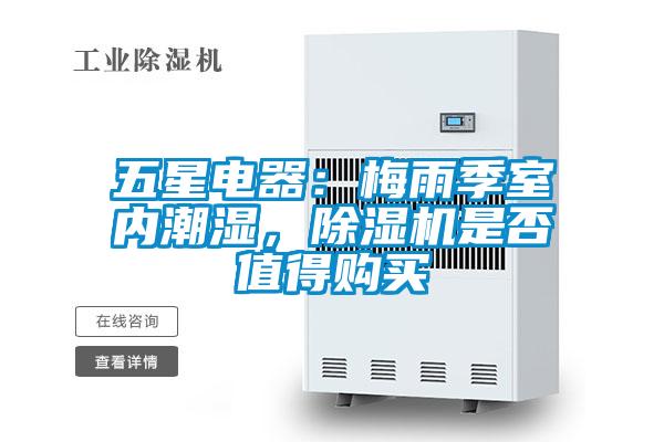 五星電器：梅雨季室內潮濕，除濕機是否值得購買