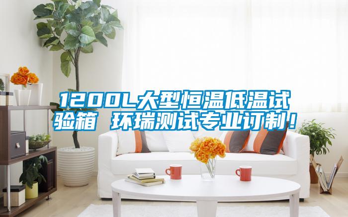 1200L大型恒溫低溫試驗(yàn)箱 環(huán)瑞測試專業(yè)訂制！