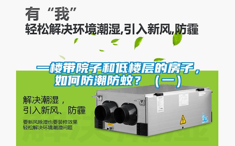 一樓帶院子和低樓層的房子，如何防潮防蚊？（一）