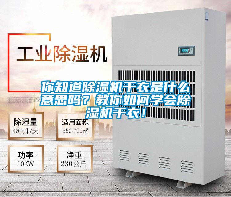 你知道除濕機(jī)干衣是什么意思嗎？教你如何學(xué)會(huì)除濕機(jī)干衣！