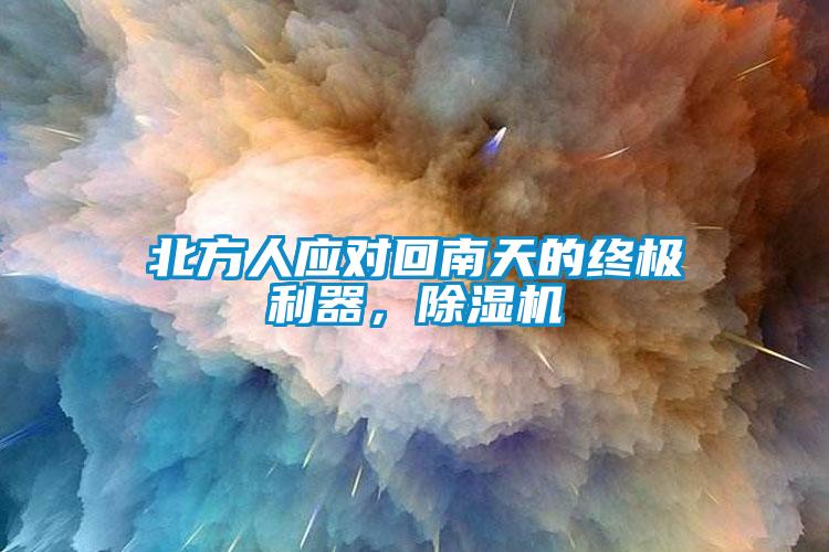 北方人應(yīng)對回南天的終極利器，除濕機