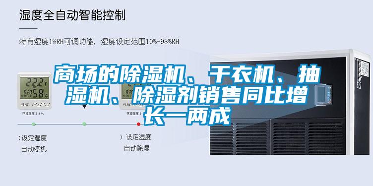 商場的除濕機(jī)、干衣機(jī)、抽濕機(jī)、除濕劑銷售同比增長一兩成