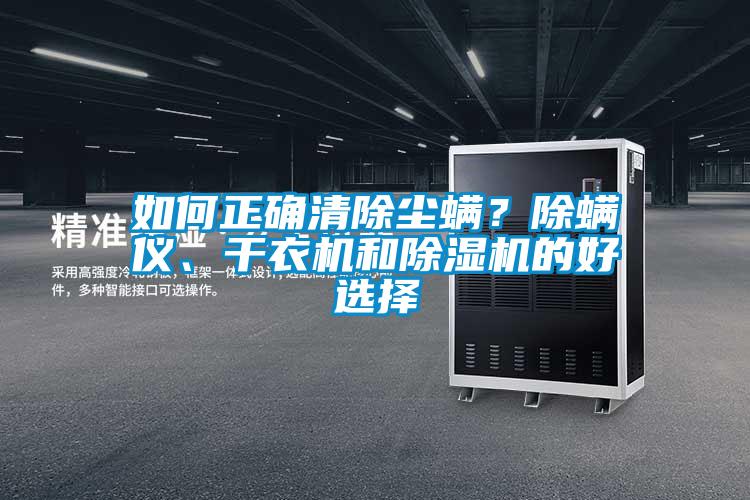 如何正確清除塵螨？除螨儀、干衣機和除濕機的好選擇
