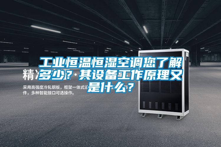 工業(yè)恒溫恒濕空調(diào)您了解多少？其設備工作原理又是什么？
