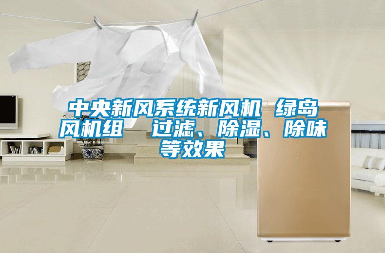 中央新風(fēng)系統(tǒng)新風(fēng)機(jī) 綠島風(fēng)機(jī)組  過(guò)濾、除濕、除味等效果
