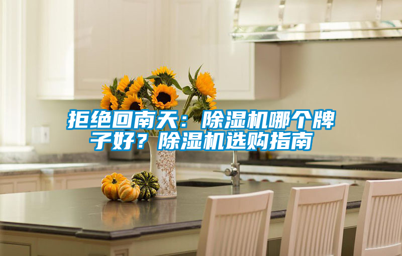拒絕回南天：除濕機哪個牌子好？除濕機選購指南