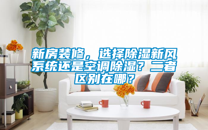 新房裝修，選擇除濕新風系統(tǒng)還是空調(diào)除濕？二者區(qū)別在哪？