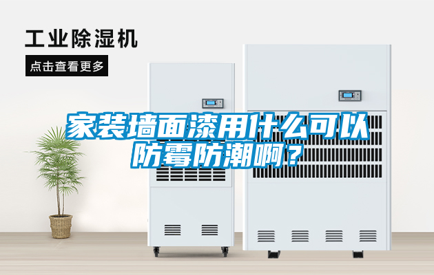 家裝墻面漆用什么可以防霉防潮??？
