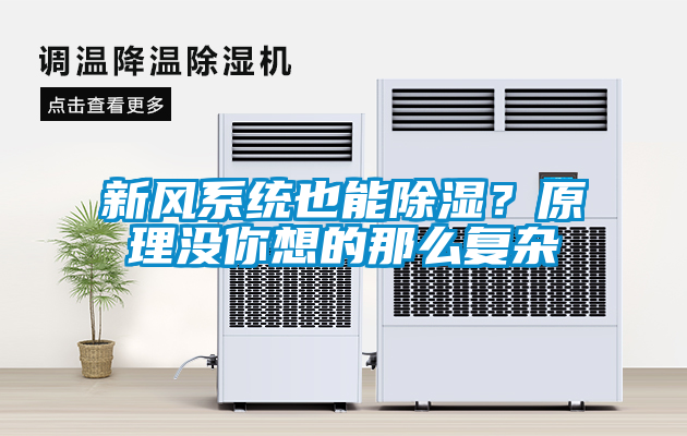 新風系統(tǒng)也能除濕？原理沒你想的那么復雜