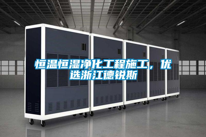 恒溫恒濕凈化工程施工，優(yōu)選浙江德銳斯