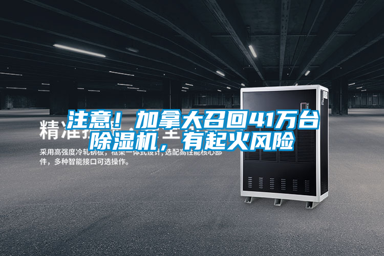 注意！加拿大召回41萬(wàn)臺(tái)除濕機(jī)，有起火風(fēng)險(xiǎn)