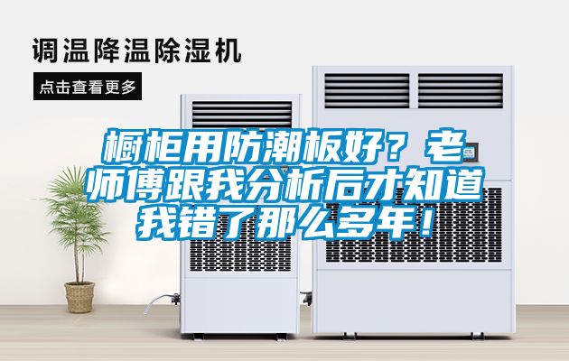 櫥柜用防潮板好？老師傅跟我分析后才知道我錯了那么多年！