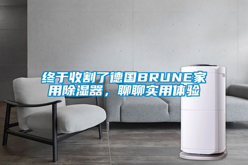 終于收割了德國(guó)BRUNE家用除濕器，聊聊實(shí)用體驗(yàn)