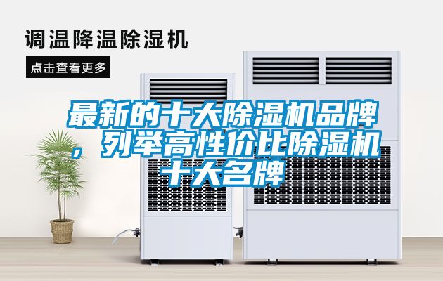 最新的十大除濕機品牌，列舉高性價比除濕機十大名牌