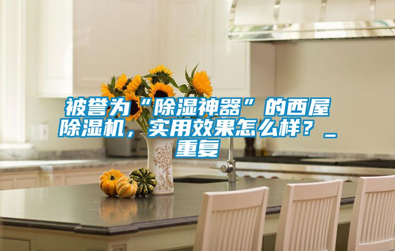 被譽(yù)為“除濕神器”的西屋除濕機(jī)，實用效果怎么樣？_重復(fù)