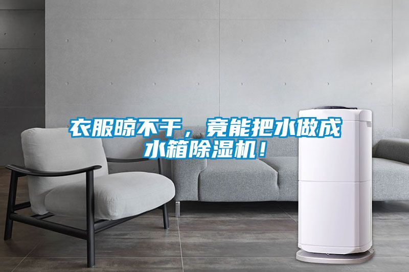 衣服晾不干，竟能把水做成水箱除濕機(jī)！
