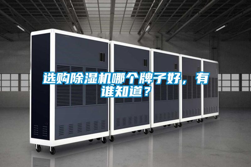 選購除濕機哪個牌子好，有誰知道？