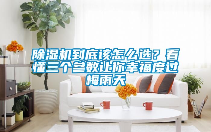 除濕機(jī)到底該怎么選？看懂三個(gè)參數(shù)讓你幸福度過(guò)梅雨天