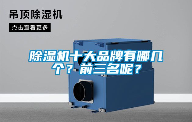 除濕機(jī)十大品牌有哪幾個？前三名呢？