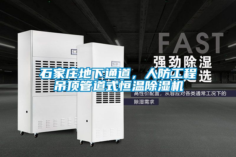 石家莊地下通道，人防工程吊頂管道式恒溫除濕機