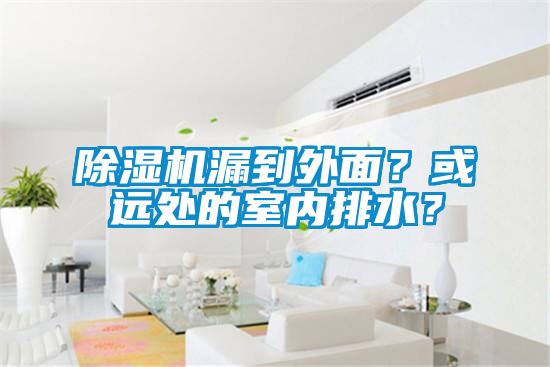 除濕機(jī)漏到外面？或遠(yuǎn)處的室內(nèi)排水？