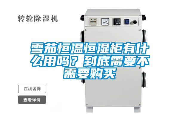 雪茄恒溫恒濕柜有什么用嗎？到底需要不需要購買