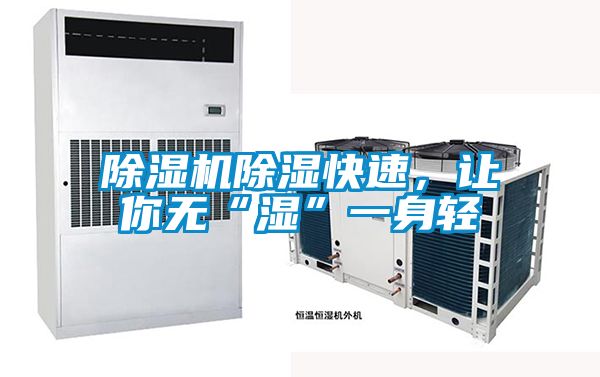 除濕機(jī)除濕快速，讓你無“濕”一身輕
