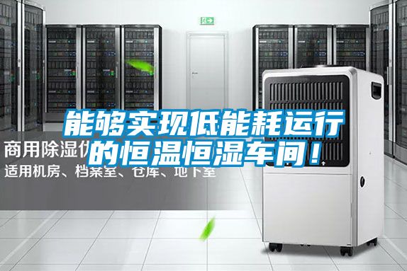 能夠?qū)崿F(xiàn)低能耗運行的恒溫恒濕車間！