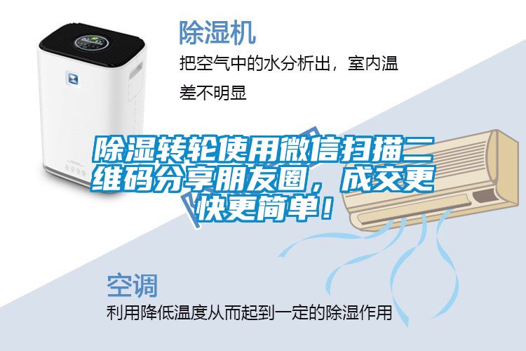 除濕轉(zhuǎn)輪使用微信掃描二維碼分享朋友圈，成交更快更簡(jiǎn)單！