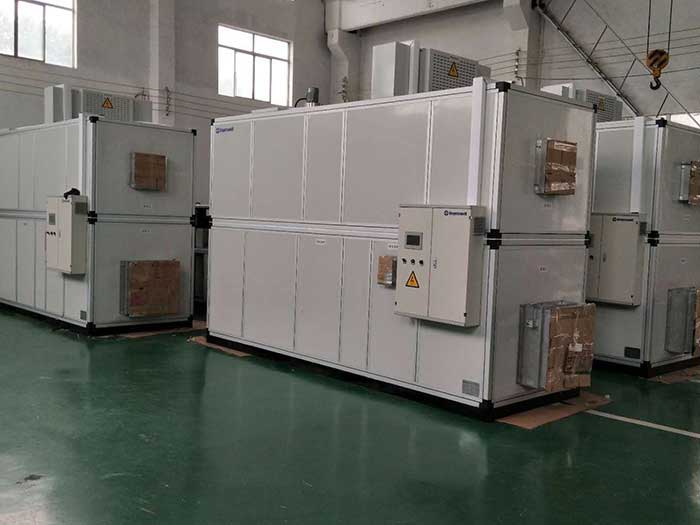 濟(jì)南銘威化工鋰電池鈷酸鋰零下40℃露點(diǎn)，三臺全新風(fēng)轉(zhuǎn)輪除濕機(jī)組